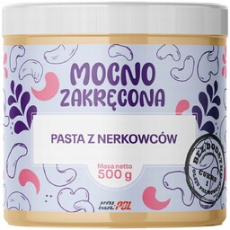 PASTA Z ORZECHÓW NERKOWCA 500g Krem orzechowy 100%