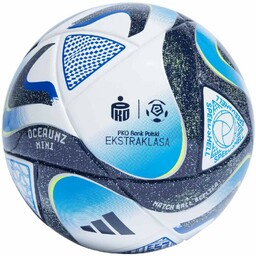 Adidas Piłka nożna Ekstraklasa Mini biało-niebieska IQ4931