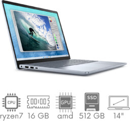 DELL Inspiron 5445 Ryzen 7 8840U 16GB 512GB