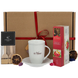 Zestaw prezentowy dla kobiety - Kubek, herbata