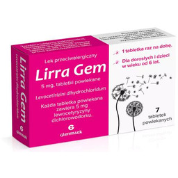 LIRRA GEM 5 mg - 7 tabletek