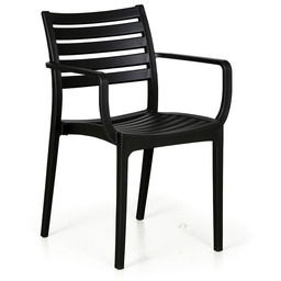 Krzesło ogrodowe SLENDER, czarny