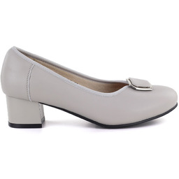 Skórzane czółenka damskie szare Cambell JE19413GR