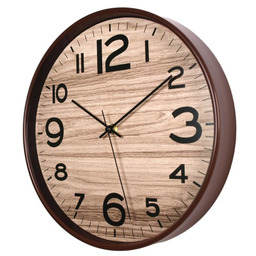 Zegar Gamma tarcza terra ciemne drewno /30cm