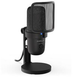 Krux Emote 2000S Przewodowy Pojemnościowy Czarny Mikrofon