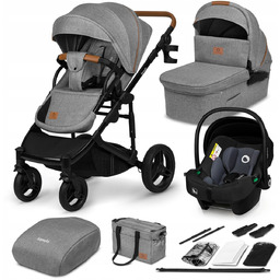 Wózek 3w1 spacerówka gondola fotelik KOŁA OFFROAD 27cm