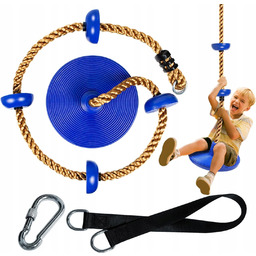 Huśtawka Ogrodowa Dla Dzieci Lina Wspinaczka Siedzisko Lina