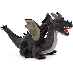 Uni-Toys - Smok szary 34 cm (długość) pluszowa