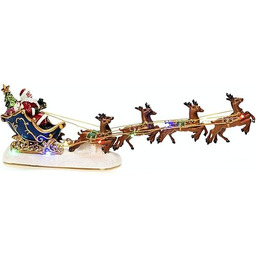 Konstsmide Scena bożonarodzeniowa LED: Mikołaj w saniach