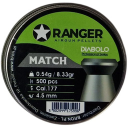 Śrut 4,5 mm Diabolo RANGER Professional Match płaski