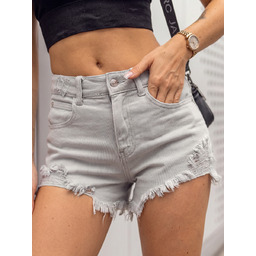 Szare krótkie spodenki jeansowe damskie Denley A63