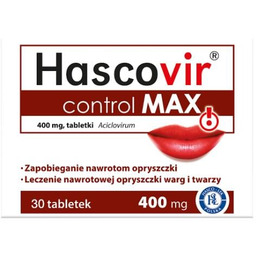Hascovir Control MAX 400mg, 30 tabletek