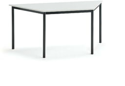 Stół SONITUS TRAPETS, 1600x800x720 mm, laminat HPL biały,