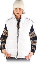 BEZRĘKAWNIK OCHRONNY OCIEPLANY REIS FOKA; BIAŁY (M)