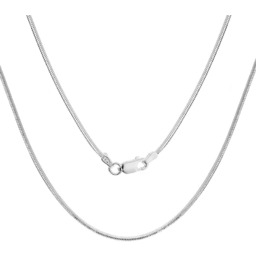 Srebrny łańcuszek linka żmijka o długości 60 cm