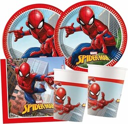 Procos 10209573 zestaw imprezowy S Spider Man Crime