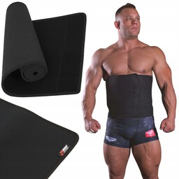Beltor Neoprenowy Pas Wyszczuplający Czarny Spalający Tłuszcz Odchudzający