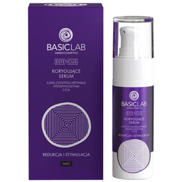 BASICLAB - Korygujące serum 0,05% czystego retinalu, fitosfingozyna,