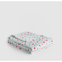 Drukowany koc Malorina 150x200 cm z motywem serc