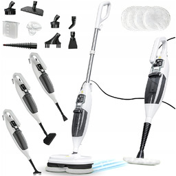 Mop Obrotowy 1300W Parowy Do Drewna Płytek Wielofunkcyjny