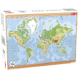 Tactic, puzzle, World Map, 1000 el.