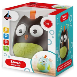ASKATO Zabawka edukacyjna Sowa kiwaczka Wańka Wstańka Ciemna