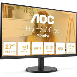 AOC U27B3A - 27-calowy monitor UHD, głośniki, HDR10
