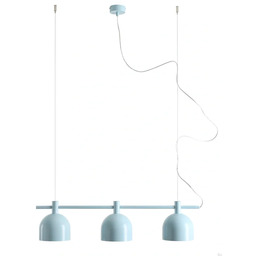 Lampa wisząca Beryl 3 Metalowa Błękitna
