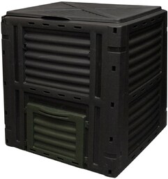 Kompostownik, 450 l, czarny, 80 x 80 x