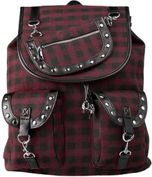 plecak BANNED - TARTAN BURGUND