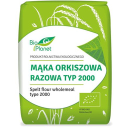 MĄKA ORKISZOWA RAZOWA TYP 2000 BIO 1 KG