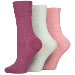 IOMI 3PACK Skarpety Damskie DLA DIABETYKÓW z szerokim