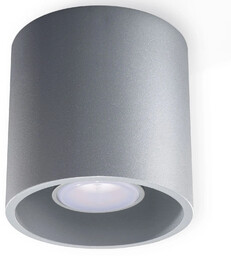 Lumes Nowoczesny plafon tuba E760-Orbil - szary