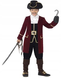 Strój Pirata Przebranie Kapitana Haka 140