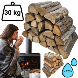 Drewno do kominka Kominkowe Opał Dąb 30 Kg