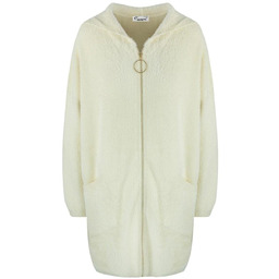 Ciepły płaszczyk ALPAKA Kardigan miś ELA-S/M