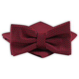 Mucha Męska z Poszetką - Alties - Ciemnoczerwona,