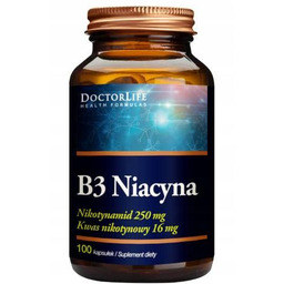 Doctor Life B3 Niacyna 500mg, 100 kapsułek ->