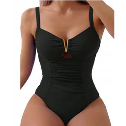 Jednoczęściowy Strój Kąpielowy Wyszczuplający Kostium Damski Modelujący L