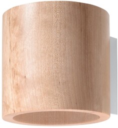 Kinkiet ścienny ORBIS naturalne drewno 1xG9