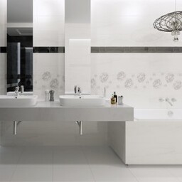 Gres szkliwiony MODERN LINE white satin 42x42 #111