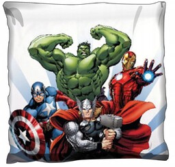 Avengers Hulk Ameryka Thor Iron Man welurowa poduszka