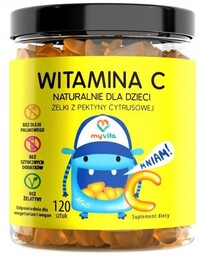 Witamina C Naturalne Żelki dla Dzieci, Myvita, 120