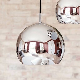 FRANDSEN Lampa wisząca designerska Ball, możliwość ściemniania, chromowy