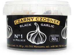 Czarny czosnek bezglutenowy 80 g - Pięć Przemian