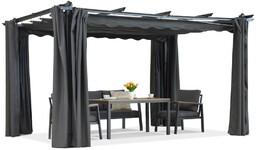 Pergola tarasowa Barbados 3x3 m z zasłonami Garden