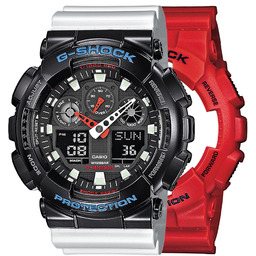G-SHOCK SET GA-100B-4AER + BEZEL 10407691 + PASEK