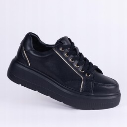 Sportowe damskie buty GOODIN GD-XF-202 skóra naturalna złote