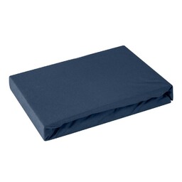 Design 91 Prześcieradło jersey z gumką 240x220 granatowe