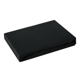 Design 91 Prześcieradło jersey z gumką 240x220 czarne